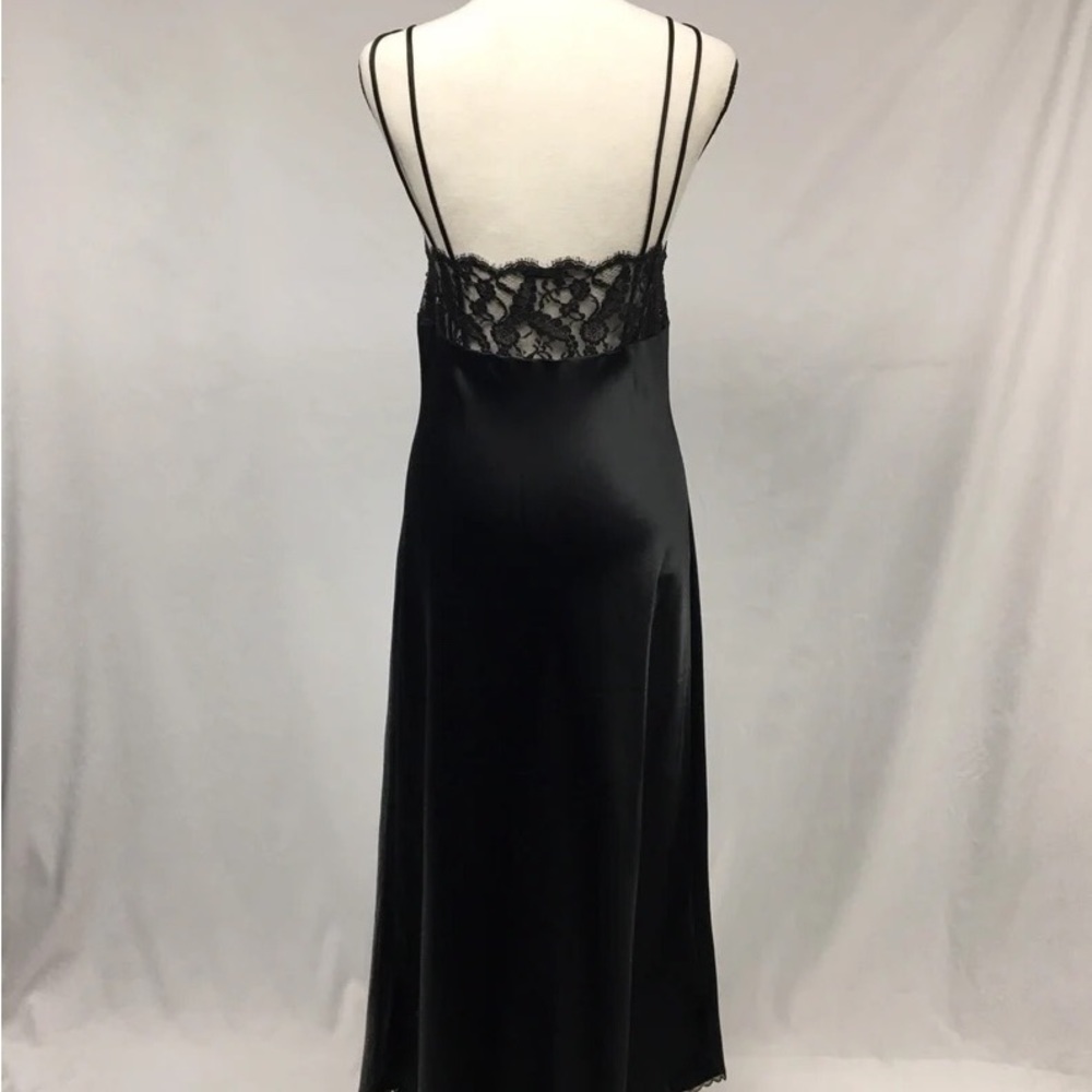 1980s Bias cut silk slip beaded